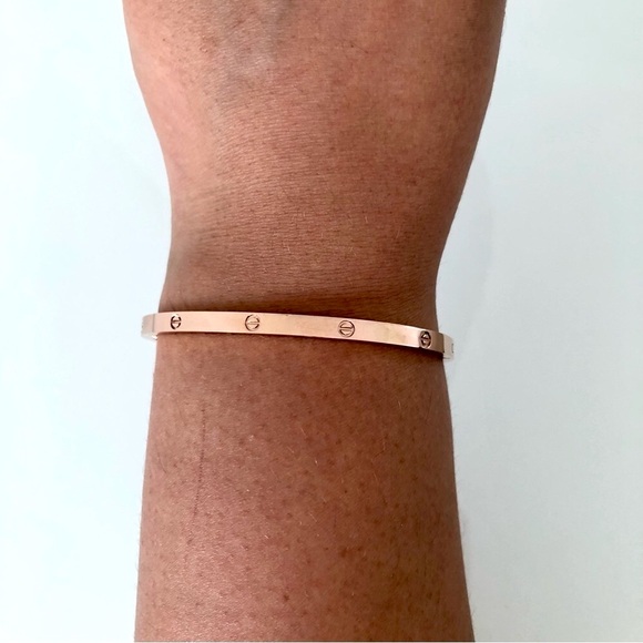 Rose Gold Screw Bracelet Small Model - Picture 8 of 10